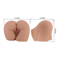 Titreşimli Kadın Ass Et Dokusunda Çift Girişli Realistik Anal Vajinal Girişli Et Dokusunda Kalça Mastürbatör
