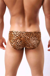 Fantazi Leopar Desenli Erkek Slip