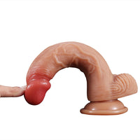 Gerçekçi Dildo 20,5 CM Doğal Dokulu Silikonlu Yapay Penis