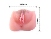 Realistik Ten Dokulu Anal & Vajinal Mastürbatör – Titreşimli, 17x12,5 cm