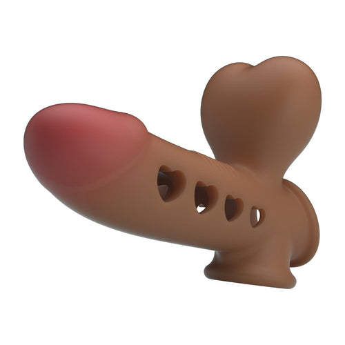 Airbag Penis Sleeve Hava Yastıklı Premium Melez Rengi Silikon Penis Kılıfı Tyronn