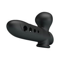 Airbag Penis Sleeve Hava Yastıklı Premium Zenci Siyahi Rengi Silikon Penis Kılıfı Crane
