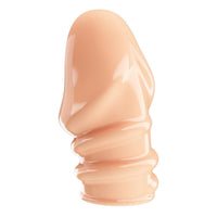 Kalınlaştırıcı Uzatmalı Penis Kılıfı – Ten Rengi, 7 cm, Lateks