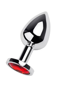 Kırmızı Mavi Metal Taşlı Özel Mücevheratlı Küçük Boy Metal Anal Plug Tıkaç