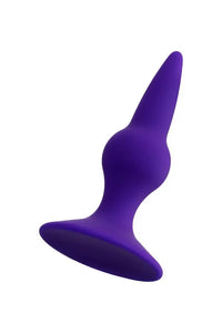 Klapsi Boğumlu Silikon Anal Plug Tıkaç Mor 10,5 Cm