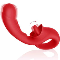Klitoris ve G Spot Uyarıcı Hareketli Orgazm Dil Vibratör