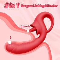Klitoris ve G Spot Uyarıcı Hareketli Orgazm Dil Vibratör