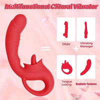 Klitoris ve G Spot Uyarıcı Hareketli Orgazm Dil Vibratör