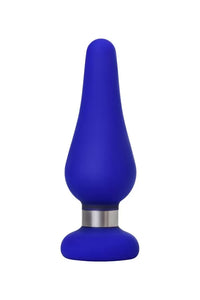 L Classic Metal Aksesuarlı Özel Silikon Anal Plug Tıkaç 13 Cm