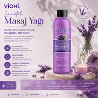 Viaxi Lavanta Aromalı Masaj Yağı | Rahatlatıcı & Nemlendirici | 177ml