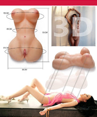 Lovetoy Gerçek Ölçülerde 2 İşlevli Realistik Bayan Vücut Mastürbatör – TPR, 52 cm, 9,5 kg