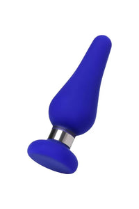 M Classic Metal Aksesuarlı Özel Silikon Anal Plug Tıkaç 11,5 Cm