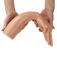 Realistik Dokulu King Dong Kalın Gerçekçi Anal Fisting El-Kol Dildo Magic Hand El Görünümlü 35 cm Realistik Dildo