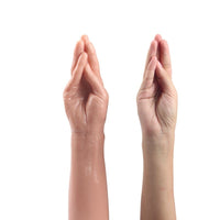 Realistik Dokulu King Dong Kalın Gerçekçi Anal Fisting El-Kol Dildo Magic Hand El Görünümlü 35 cm Realistik Dildo