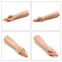 Realistik Dokulu King Dong Kalın Gerçekçi Anal Fisting El-Kol Dildo Magic Hand El Görünümlü 35 cm Realistik Dildo