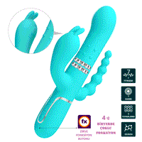 Manyetik Şarjlı 4 İn 1 Oynar Gövdeli Klitoral & Anal Vibratör – Rotasyonlu