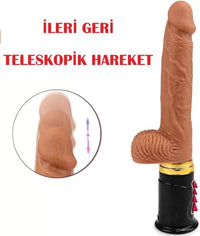 Manyetik Şarjlı Uzaktan Kumandalı 6 İleri Geri &amp; 8 Titreşim &amp; Isıtma Fonksiyonlu Teknolojik Vibratör