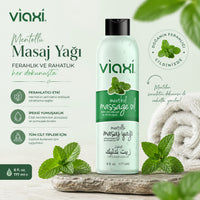 Viaxi Mentöllü Masaj Yağı | Serinletici & Ferahlatıcı | 177ml