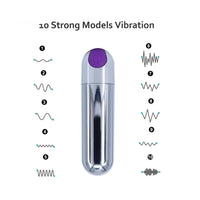 Şarjlı / Metal Mini Kurşun Vibratör – Taşınabilir & Çok Amaçlı Masaj Aleti