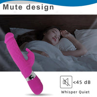 Realistik Rabbit Vibratör Pembe – Çift Uyarım, G Noktası & Klitoral Uyarıcı, Güçlü Titreşimli Şarjlı Vibrator