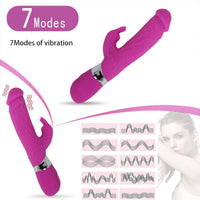 Realistik Rabbit Vibratör Pembe – Çift Uyarım, G Noktası & Klitoral Uyarıcı, Güçlü Titreşimli Şarjlı Vibrator