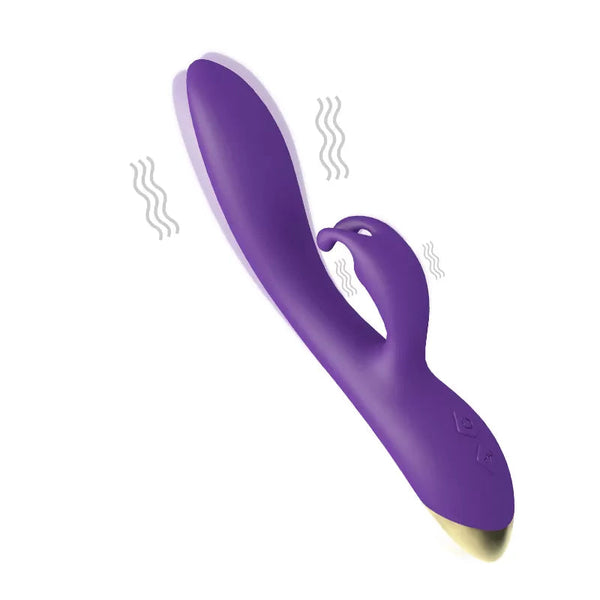 Mor Klitoris ve G Spot Uyarıcı Rabbit Vibratör