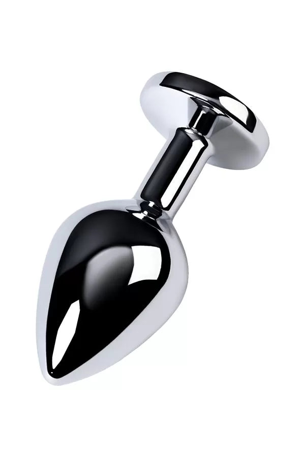 Mor Metal Taşlı Özel Mücevheratlı Orta Boy Metal Anal Plug Tıkaç