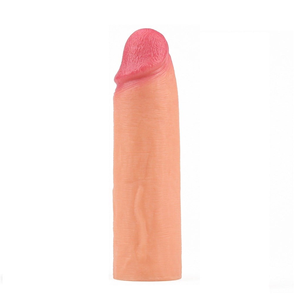 Nature Extender Ultra Gerçekçi 4.5 CM Dolgulu Premium Dokulu Ten Rengi Penis Kılıfı