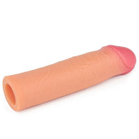 Nature Extender Sünnetsiz Ultra Gerçekçi 5,5 CM Dolgulu Premium Dokulu Penis Kılıfı