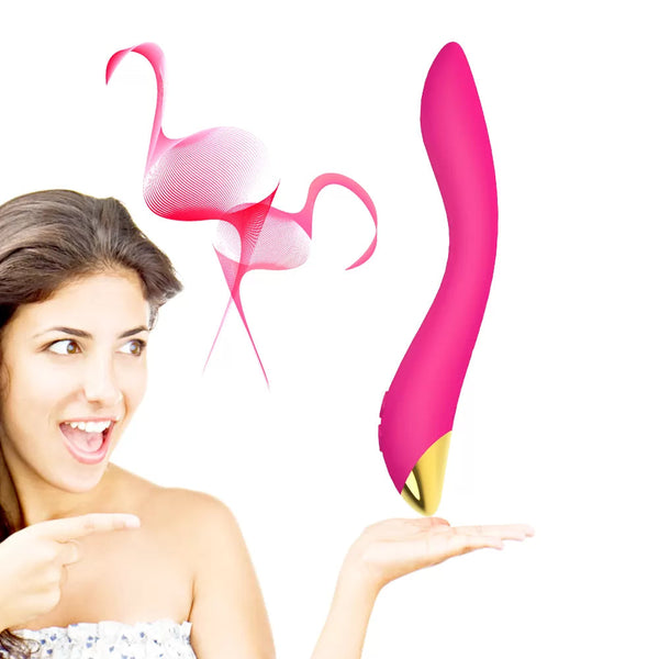 Pembe Şarjlı Esnek G Spot Uyarıcı Çok Açılı Vibratör