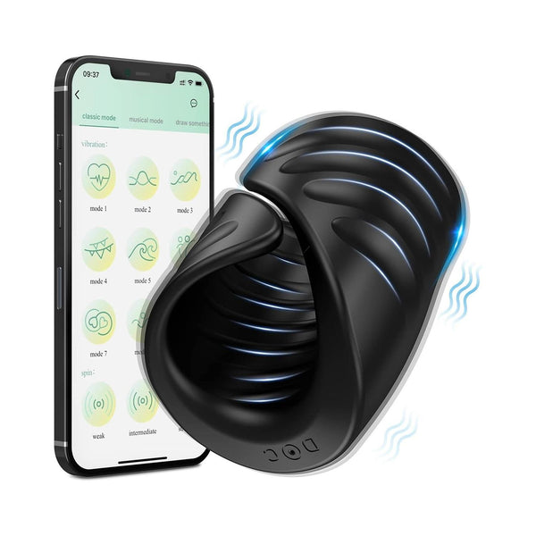 Telefon Kontrollü Ribbed Tunnel Titreşimli Stroker Mastürbatör