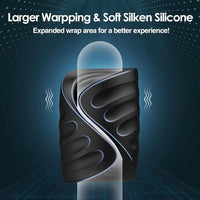 Telefon Kontrollü Ribbed Tunnel Titreşimli Stroker Mastürbatör