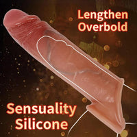 Özel Üretim Sıvı Destekli Özel Hissiyatlı Silikon  Penis Kılıfı 19 cm