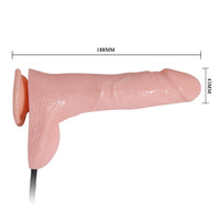 18 CM Pompalı Büyüyen Realistik Penis Vakumlu Anal & Vajinal Uyumlu Dildo
