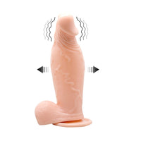 19 CM Pompalı Büyüyen Titreşimli Realistik Penis Vakumlu Anal & Vajinal Uyumlu Vantuzlu Dildo