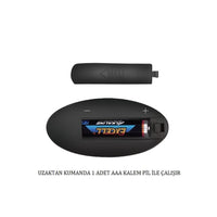 Siyah Usb Şarjlı Uzaktan Kumandalı Çiftlere Özel Çok İşlevli Vibratör