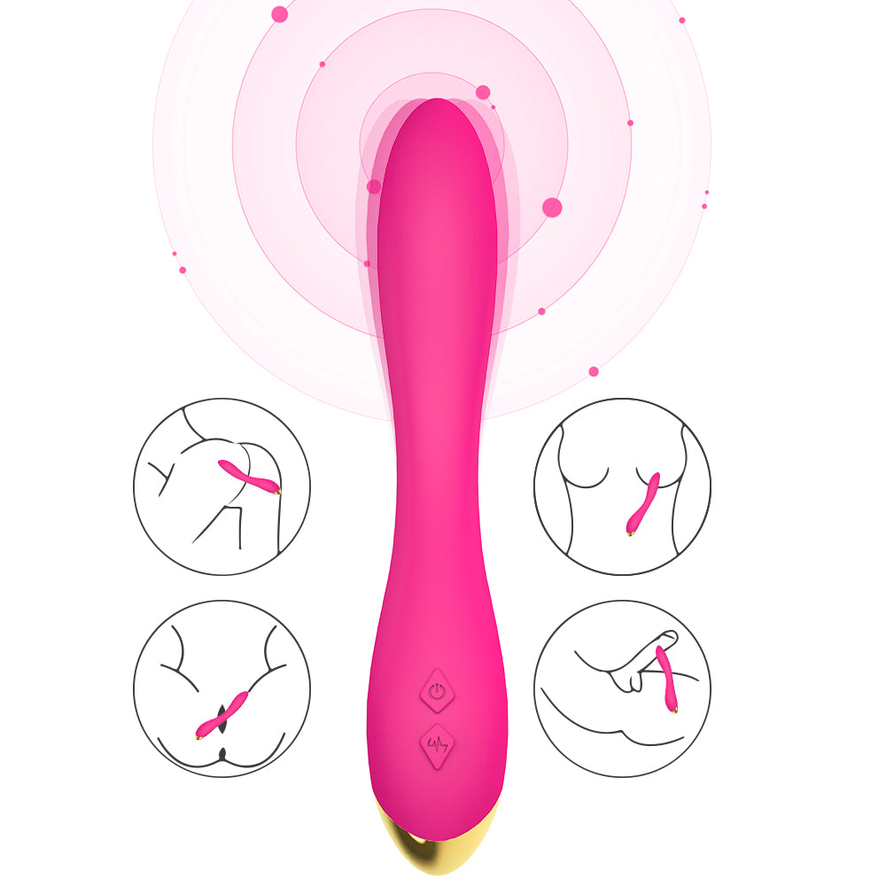 PRIME TOYS Flamingo Şarjlı Esnek G Spot Uyarıcı Çok Açılı Vibratör - Pembe