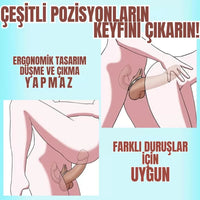 Realistik Dokulu Çift Taraflı Dildo Strapless Çift Uçlu Gerçekçi Yapay Penis Dildo