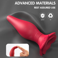 Çılgın Uzaktan Kumanda Kontrollü Gül Tasarımlı Titreşimli Anal Plug Vibratör Set