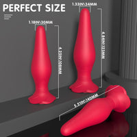 Çılgın Uzaktan Kumanda Kontrollü Gül Tasarımlı Titreşimli Anal Plug Vibratör Set