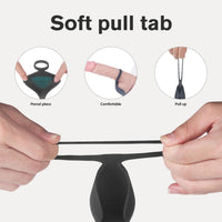 Yırtıcı Hayvan Uzaktan Kumandalı Testis Ve Penis Halkalı Çift Penetrasyonlu Prostat Uyarıcı Vibratör