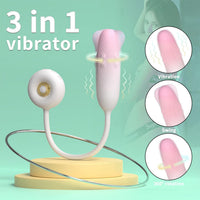 Tangle Toy 3 In 1 Arada Çok Fonksiyonlu Vibratör – Titreşim, Sallanma & 360° Döner Hareket