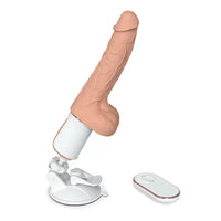 Şarjlı Kablosuz Kumandalı Vantuzlu Isıtmalı Titreşimli ve 360° Dönme Hareketli Yapay Penis Vibratör