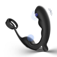 Şarjlı Perine ve Prostat Uyarıcı Vibratör Testis Halkalı Penis Yüzüğü