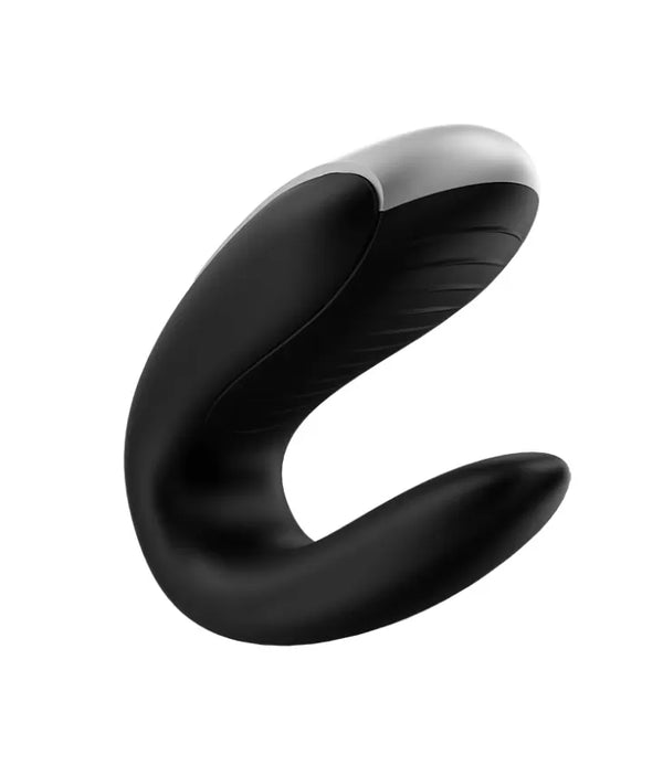 Satisfyer Double Fun Connect App Black Telefon Uyumlu Klitoris ve G-Spot Uyarıcı Çiftlere Özel Vibratör