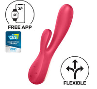 Satisfyer Mono Flex Connect App Telefon Uyumlu Güçlü Titreşimli G-Spot ve Klitoris Uyarıcı Vibratör