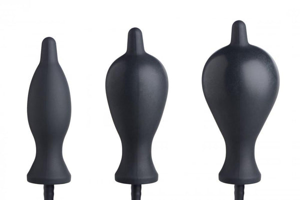Aşk Fantazi Şişebilen Pompalı Anal Plug Siyah