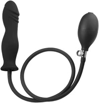 Aşk Fantazi Şişebilen Pompalı Boğumlu Anal Plug Siyah