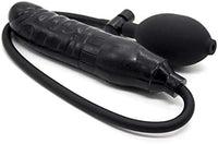Aşk Fantazi Şişebilen Pompalı Damarlı Anal Plug Siyah