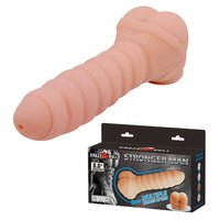 Stronger Man Titreşimli Yumuşak Realistik Mastürbatör &amp; Penis Kılıf